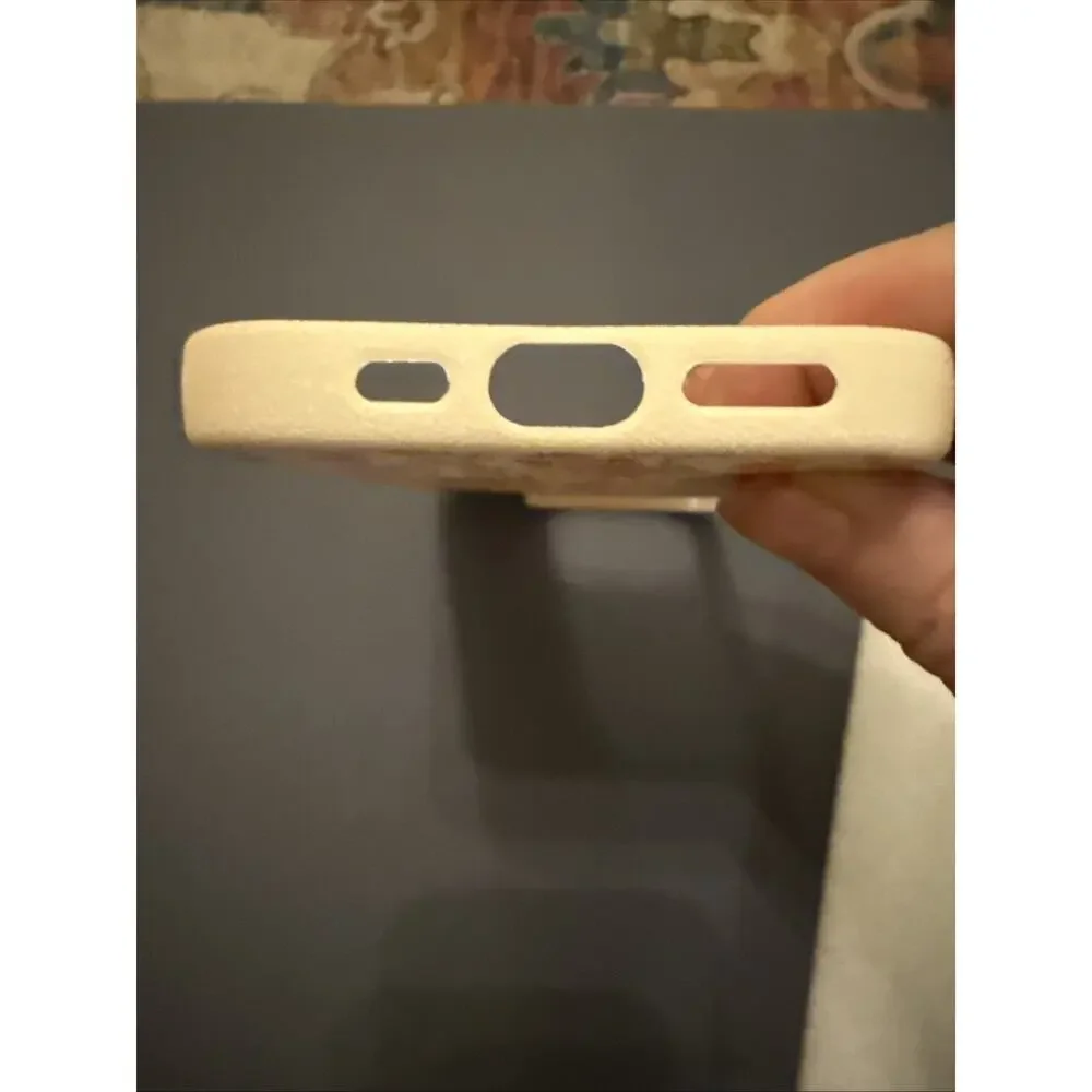 NWT iPhone 16 Pro Snap On Case Floral Beige And Pink